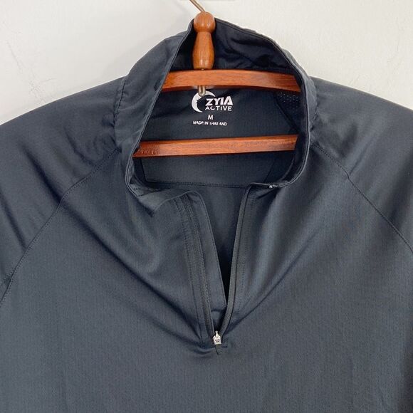 ZYIA 1/4 Zipper Pullover In Black Size M - Picture 3 of 6
